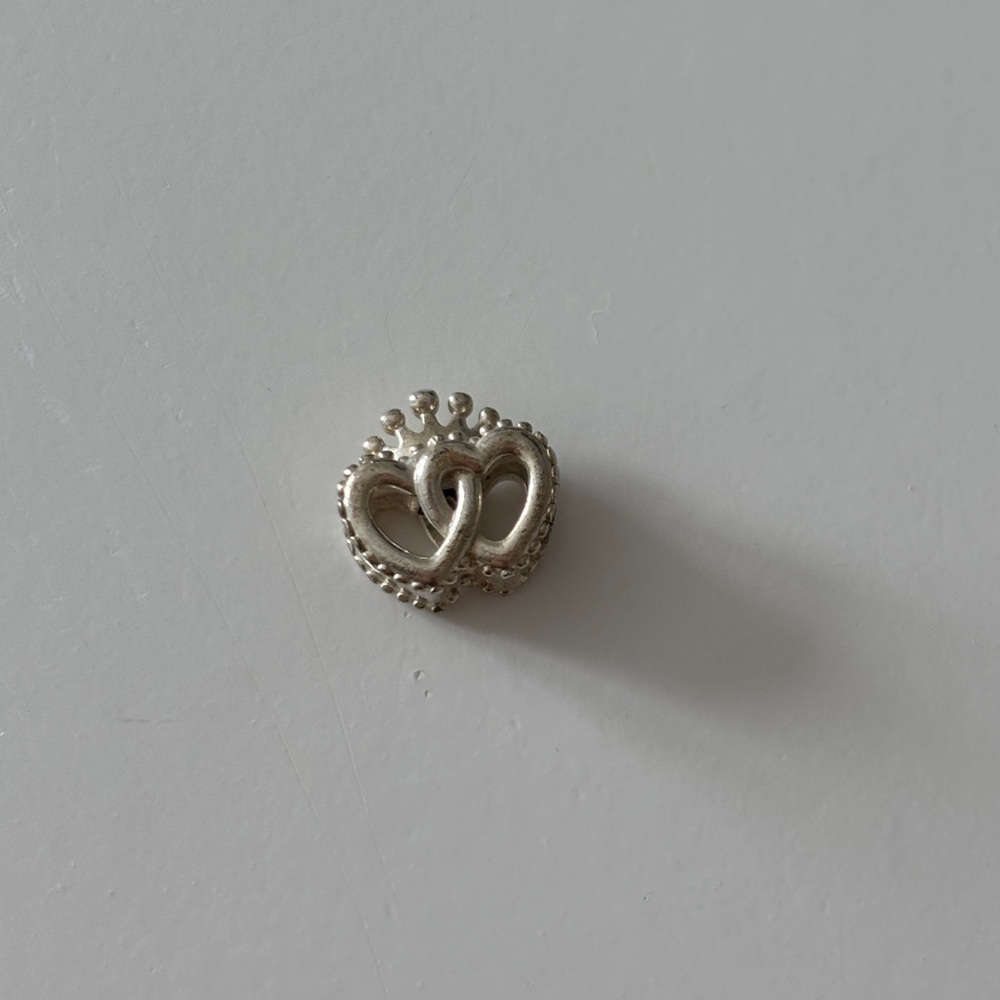 Pandora Silver Interlinked Hearts Brooch